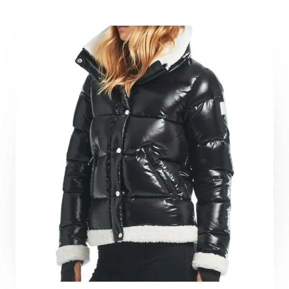 SAM. Gigi Shearling Trim down jacket size small new with tags - Picture 7 of 16